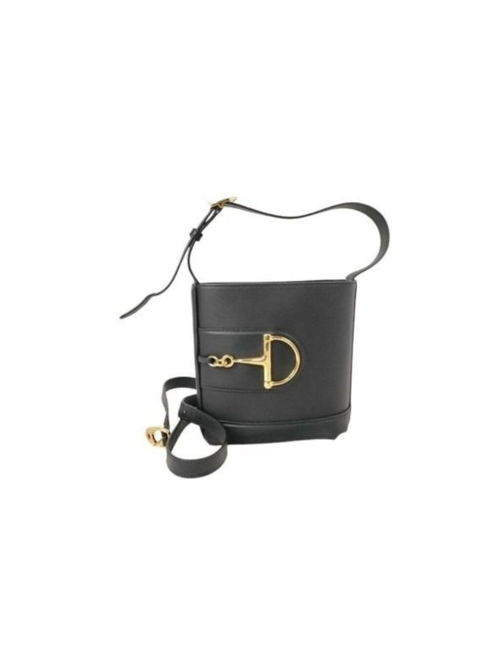 Gucci Shoulder Bag 73 Horsebit Small Black Leather Gold